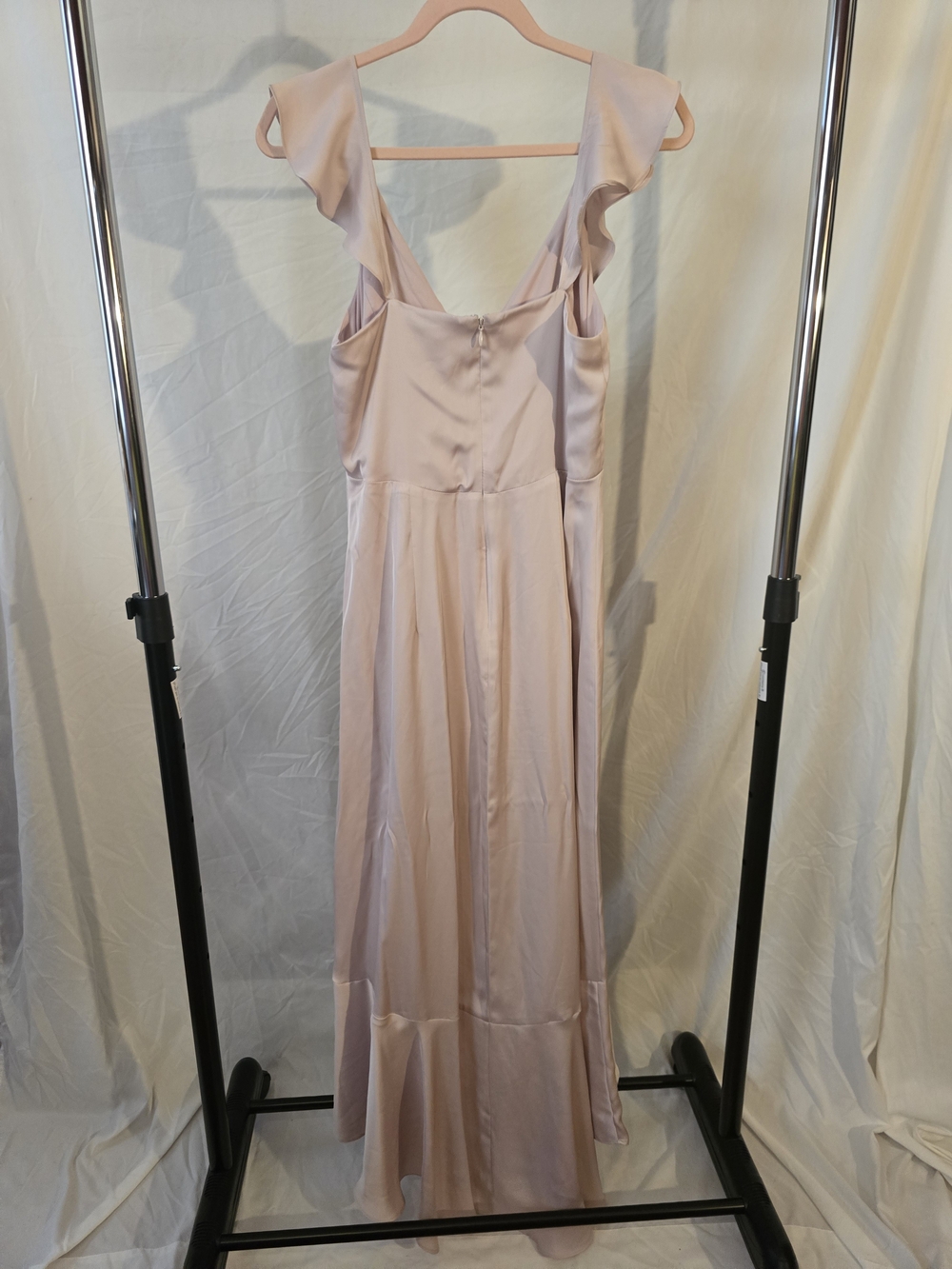 Express Blush Ruffle High-Low Maxi Dress - Picture 2 of 3